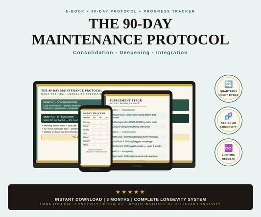 Deep Cell Longevity Protocol — Your 90-Day Post-Reset Blueprint
